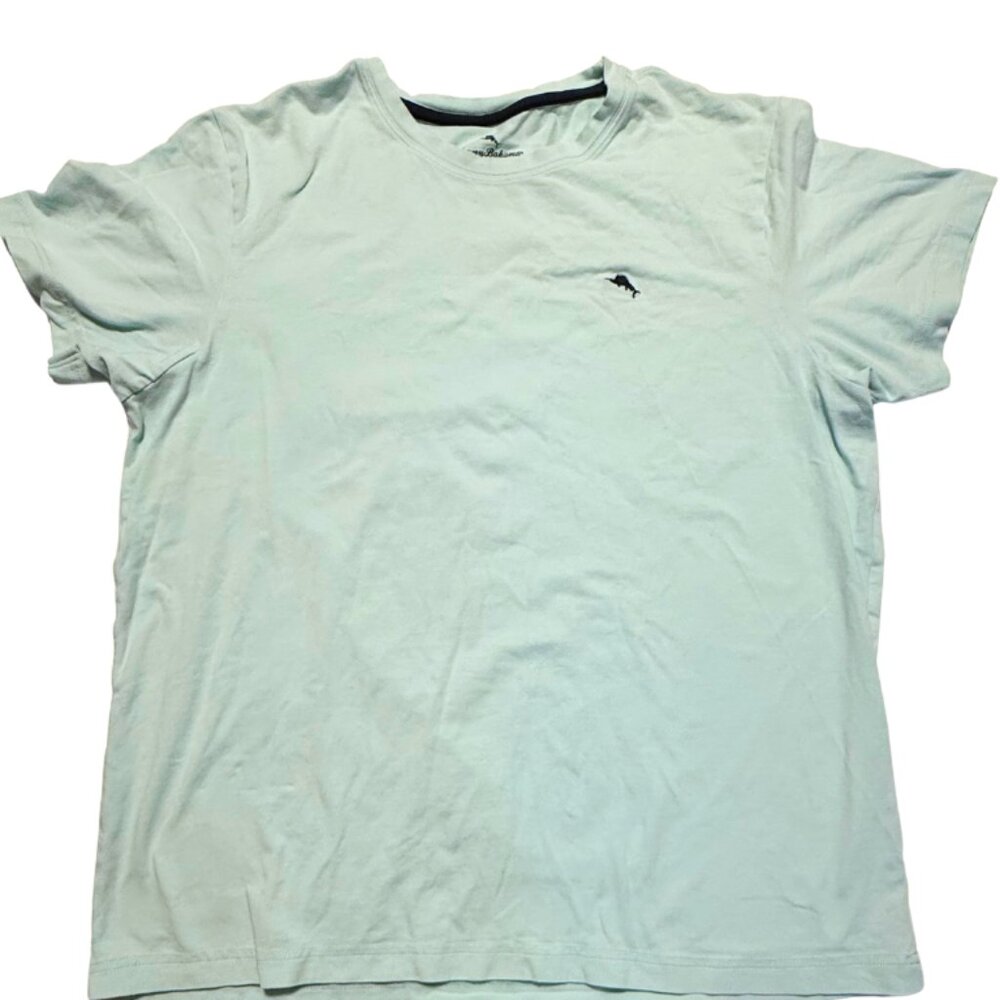 Tommy Bahama Men's Blue Short Sleeve T-Shirt, Size Large